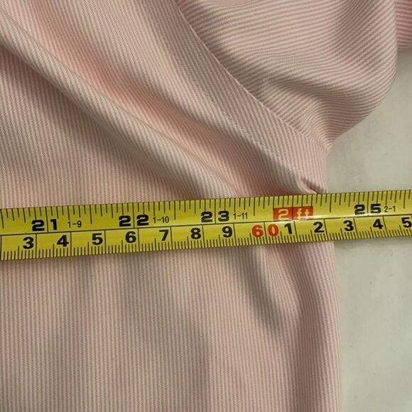 Jos A Bank Pink Striped Button Up Dress Mens Shirt 16-32 Preppy Career Easter - Picture 6 of 11